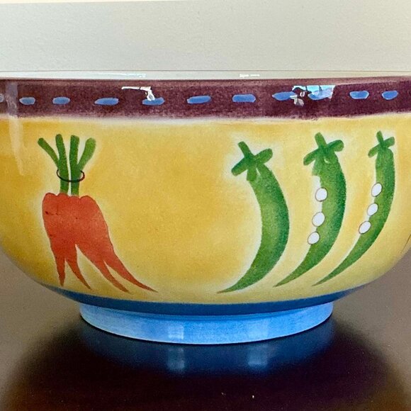 GUC Studio Nova KT382 'Summertime' Decorative Ceramic Salad / Serving Bowl - Picture 2 of 8